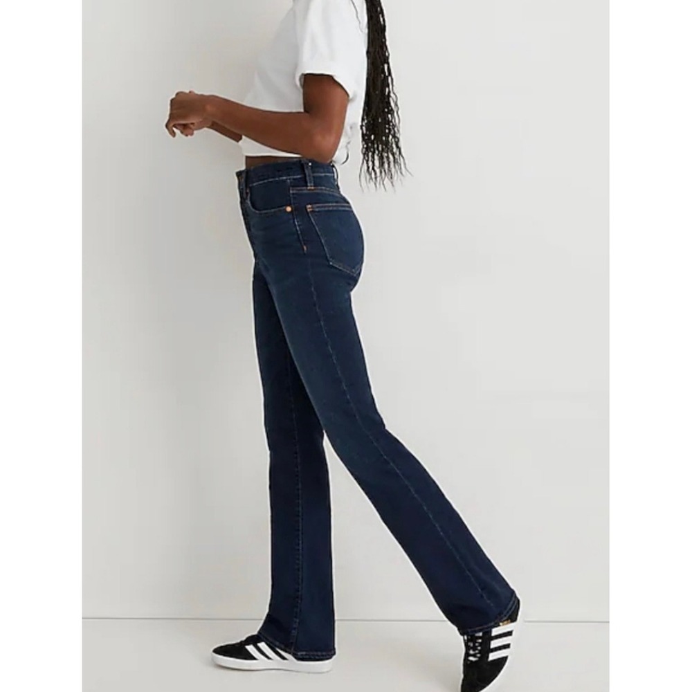 Tall Madewell Skinny Flare Jeans Colleton Wash High Rise Dark 28 x 34 Long NG817